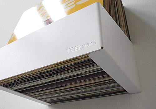 Teebooks Almacenaje para vinilos, Acero , Blanco 15 x 25 x 32 cm