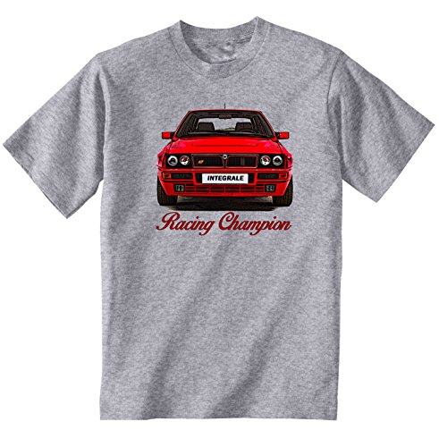 TEESANDENGINES Lancia Delta INTEGRALE Camiseta Gris para Hombre de Algodon Size Xlarge