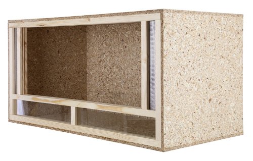 Terrario: madera Terrario para Reptiles frontal ventilación para serpientes y lagartos 80 x 40 x 40 cm alta calidad Terrario Madera de OSB - Front Vent