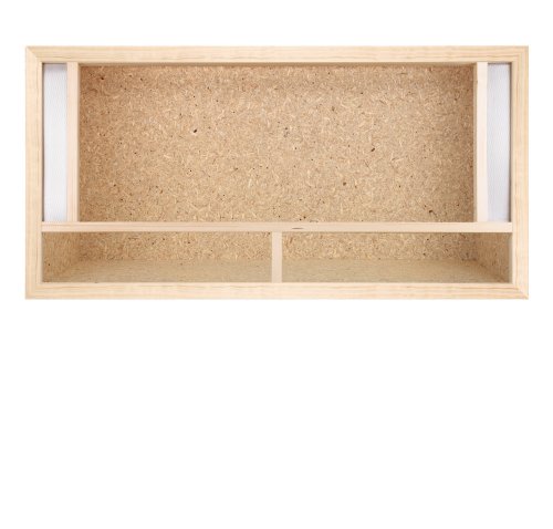 Terrario: madera Terrario para Reptiles frontal ventilación para serpientes y lagartos 80 x 40 x 40 cm alta calidad Terrario Madera de OSB - Front Vent