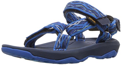 Teva Hurricane Xlt2, Sandalias de Punta Descubierta para Niños, Azul (Delmar Blue Dlb), 19 EU