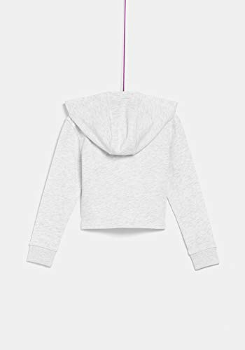 TEX - Sudadera de Deporte para Niña, Plateado Claro, 7-8 años