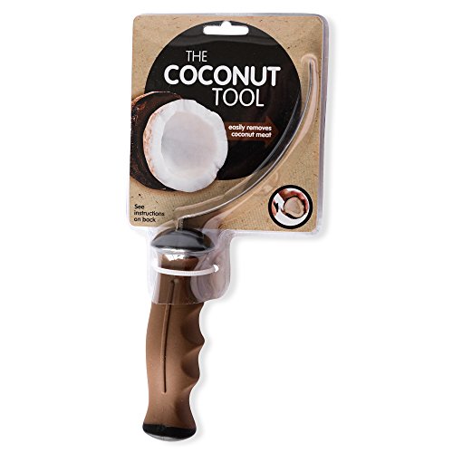 The Coconut Tool 30908 - Cuchillo para eliminar carne de coco (acero inoxidable)