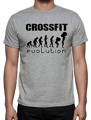 The Fan Tee Camiseta de Hombre Crossfit Deporte Gimnasio Gym Pesas 015 L