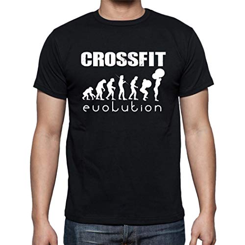 The Fan Tee Camiseta de Hombre Crossfit Deporte Gimnasio Gym Pesas 016 L