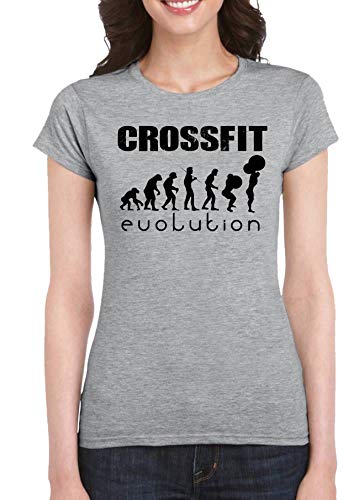 The Fan Tee Camiseta de Mujer Crossfit Deporte Gimnasio Gym Pesas 015 S