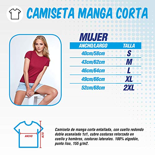 The Fan Tee Camiseta de Mujer Crossfit Deporte Gimnasio Gym Pesas 015 S