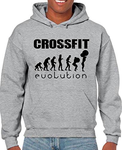 The Fan Tee Sudadera de Hombre Crossfit Deporte Gimnasio Gym Pesas 015 L