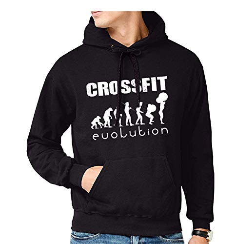 The Fan Tee Sudadera de Hombre Crossfit Deporte Gimnasio Gym Pesas 016 XL