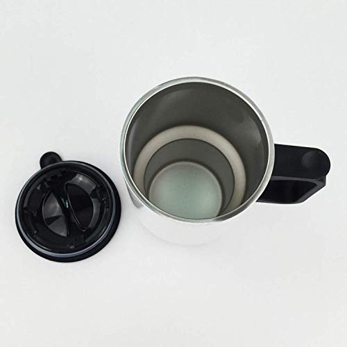 The Jerk - Taza de café de acero inoxidable de doble pared con tapa a prueba de salpicaduras para bebidas frías y calientes, 473 ml