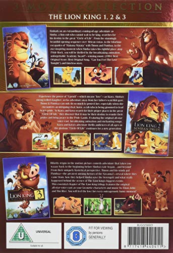 The Lion King 1-3 boxset [DVD]