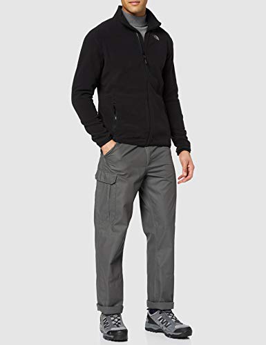 The North Face Full Zip Chaqueta 100 Glacier, Hombre, Negro (Tnf Black), XL