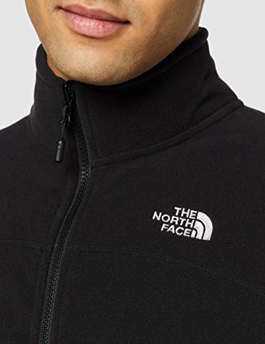 The North Face Full Zip Chaqueta 100 Glacier, Hombre, Negro (Tnf Black), XL