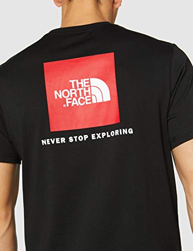 The North Face LOGOWEAR Camiseta Red Box para hombre, Hombre, Negro (Tnf Black), XXL