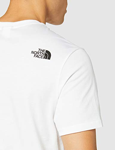 The North Face T92TX5 Camiseta De Manga Corta Simple Dome, Hombre, Blanco (TNF White), L