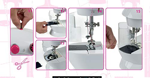 Theo Klein 7901 - Fashion Passion Máquina De Coser Para Niños - Funcionando Con Pilas -