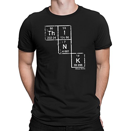 Think - Periodic Table - Science Humor Camiseta for Men Geeks Nerds Scientists
