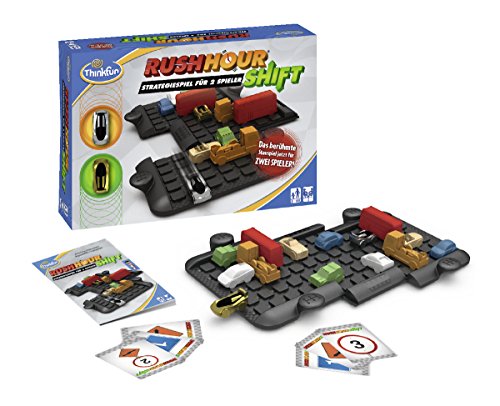 ThinkFun- Nein Rush Hour Shift-Juego de Mesa, Color Teal/Turquoise Green (Ravensburger Spieleverlag 76306)