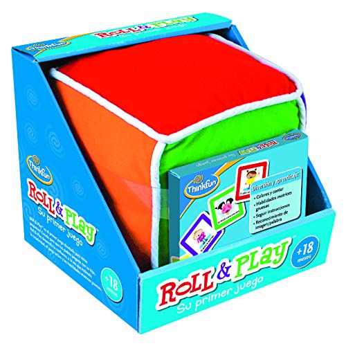 ThinkFun Roll & Play, Juego educativo para bebes, Edad recomendada a partir de 18 meses (Ravensburger 76322)