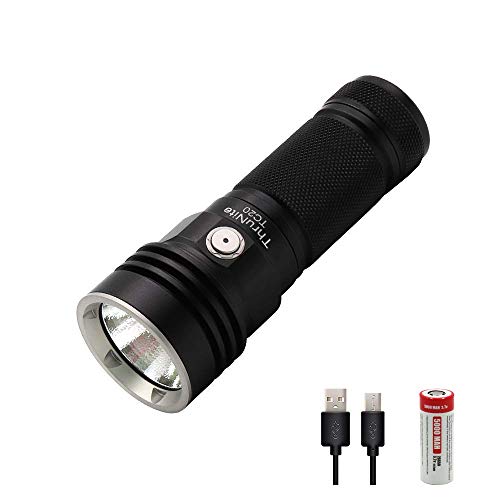 ThruNite® TC20 linterna máx. 3800 lúmenes con el Cree XHP70B LED y Micro-USB puerto de carga - Incl. 26650 5000 mAh batería recargable (TC20 Neutral White)