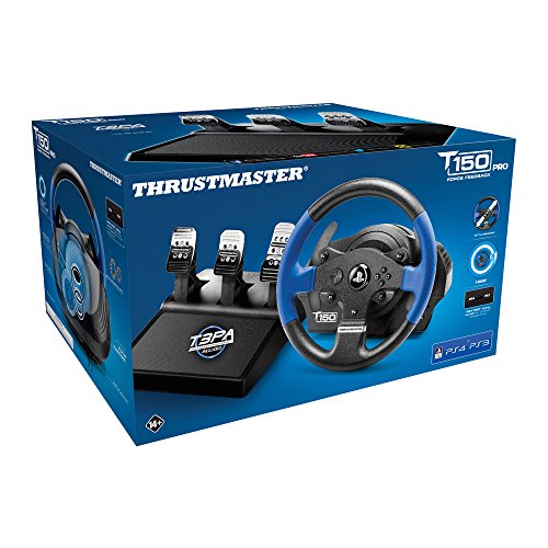 Thrustmaster T150RS PRO - Volante - PS4 / PS3 / PC - Force Feedback - 3 pedales - Licencia Oficial Playstation