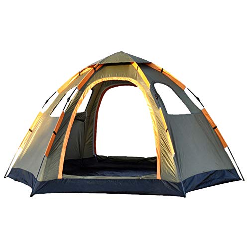 Tienda de Campaña Familiar 4 Personas Tiendas Familias Remolque Coleman Tiendas de Techo Automático Impermeable a prueba de viento Mosquitera para Deportes al Aire Libre 305*205*145cm