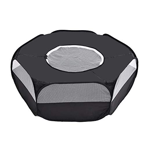 Tienda de jaulas para animales pequeños, corralito para mascotas, corral transparente transpirable para animales con cubierta superior Valla para patio de ejercicios para perros gato conejos hámster