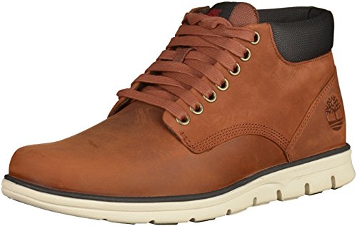 Timberland Bradstreet Leather Sensorflex, Botas Chukka para Hombre, Marrón MD Brown Full Grain, 42 EU