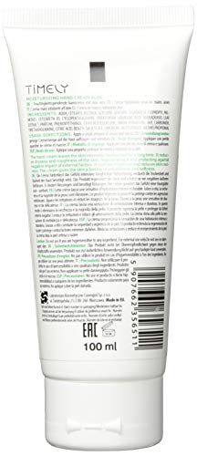 Timely - Crema de manos hidratante y regeneradora con aloe, 100 ml