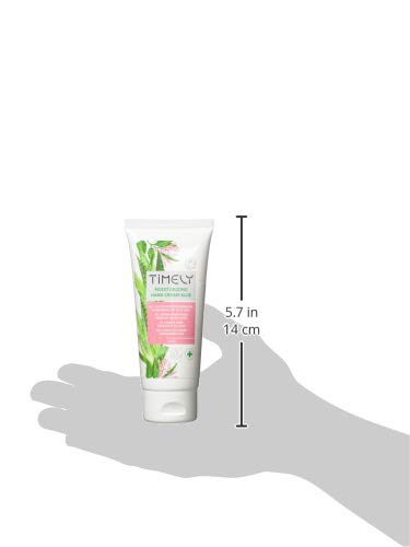 Timely - Crema de manos hidratante y regeneradora con aloe (pack de 4 x 75 ml)