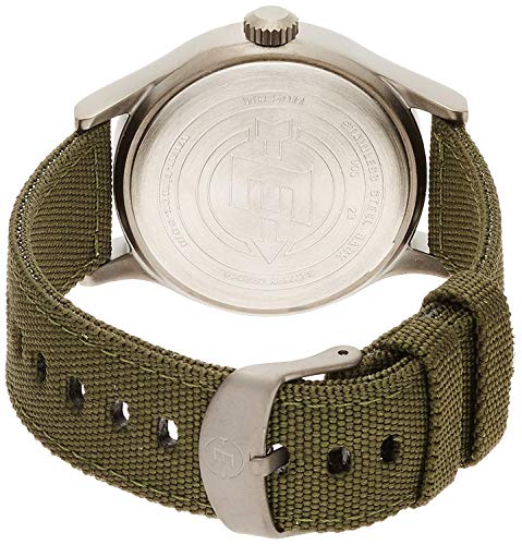 Timex Expédition Scout - Reloj análogico de cuarzo con correa de nailon para hombre, Verde (Verde/Negro)