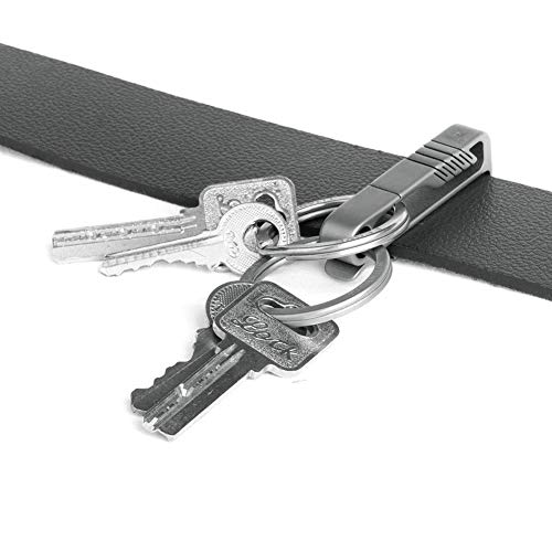 TISUR - Llavero de titanio para cinturón con llavero desmontable para regalo del día del padre