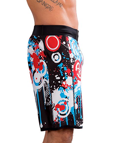 Titan Box Wear Entropy Pantalón Corto, Hombre, Azul/Rojo/Blanco, 2XL