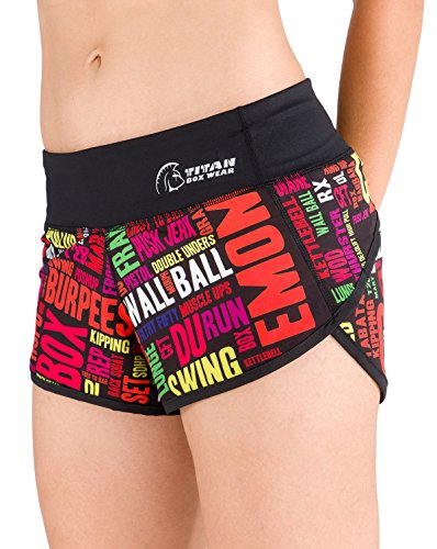 Titan Box Wear Lingo Pantalón Corto, Mujer, Multicolor, L