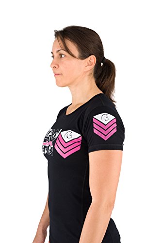 Titan Box Wear You Camiseta, Mujer, Negro/Rosa/Blanco, M