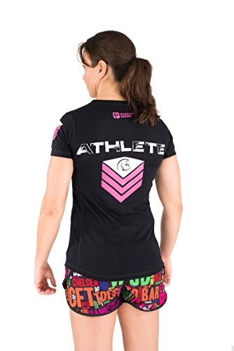 Titan Box Wear You Camiseta, Mujer, Negro/Rosa/Blanco, XL