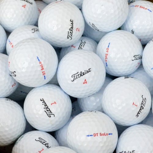 Titleist Golfbälle Qualität Lote Pelotas de Golf, Grado A, recuperadas, Second Chance Golfbälle 100 DT Solo Lake A-Qualitã¤t, Weiãÿ, PRE-100-BOX-TIT-SOL, Blanco, UK: 100