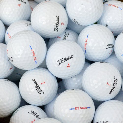 Titleist Golfbälle Qualität Lote Pelotas de Golf, Grado A, recuperadas, Second Chance Golfbälle 100 DT Solo Lake A-Qualitã¤t, Weiãÿ, PRE-100-BOX-TIT-SOL, Blanco, UK: 100