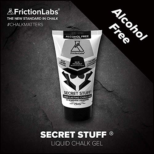 Tiza líquida Friction Labs Secret Stuff – Crema de tiza deportiva – Gran agarre para gimnasia, escalada en roca, deportes, elevación, dominadas, peso muerto, pesas rusas y poste, Sin alcohol.