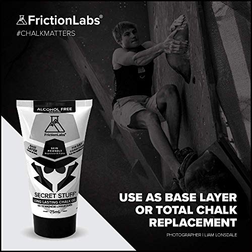 Tiza líquida Friction Labs Secret Stuff – Crema de tiza deportiva – Gran agarre para gimnasia, escalada en roca, deportes, elevación, dominadas, peso muerto, pesas rusas y poste, Sin alcohol.