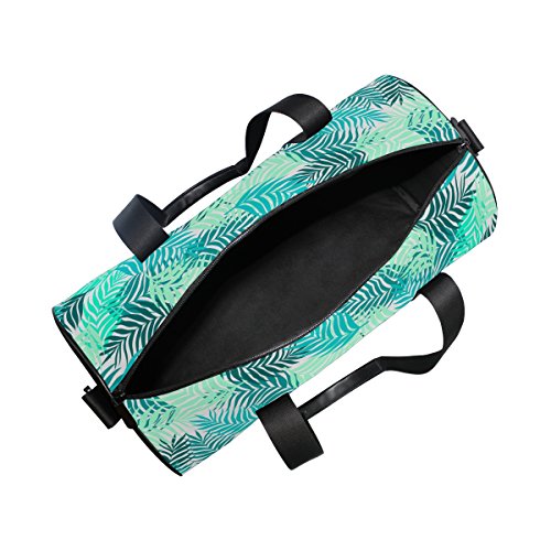 TIZORAX Palm Leaves Branches Gimnasio Duffle Bolsa de Tambor Bolsa Fitness Viaje Rooftop Rack Bolsa