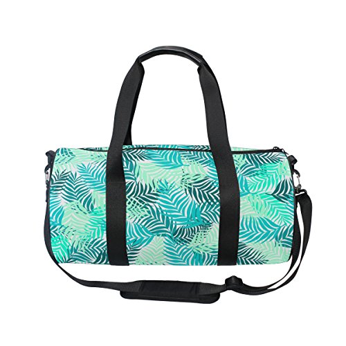 TIZORAX Palm Leaves Branches Gimnasio Duffle Bolsa de Tambor Bolsa Fitness Viaje Rooftop Rack Bolsa