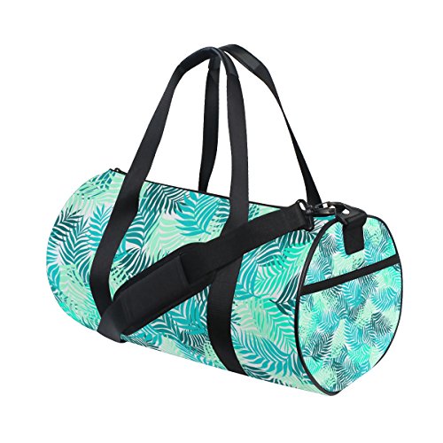 TIZORAX Palm Leaves Branches Gimnasio Duffle Bolsa de Tambor Bolsa Fitness Viaje Rooftop Rack Bolsa