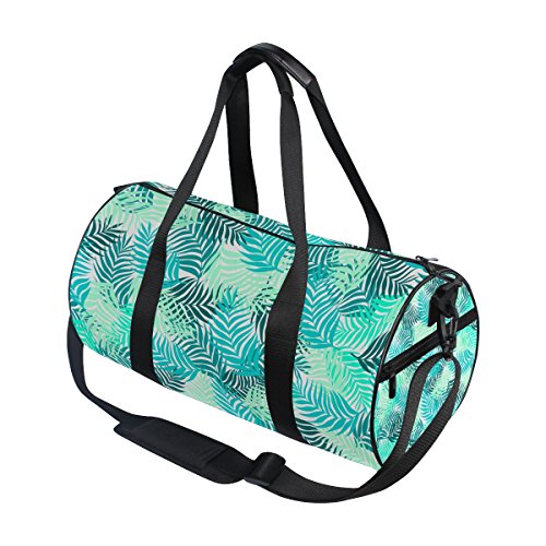 TIZORAX Palm Leaves Branches Gimnasio Duffle Bolsa de Tambor Bolsa Fitness Viaje Rooftop Rack Bolsa