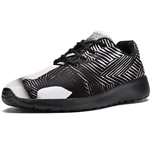 TIZORAX - Zapatillas deportivas para hombre, diseño de rinoceronte, línea afilada, malla transpirable, senderismo, tenis, color Multicolor, talla 41 1/3 EU