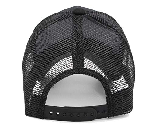 TMEOG Gorra de BéIsbol para Mujer, Gorra de Media Cola de Caballo Ajustable Transpirable Secado Rápido Gorra Deportiva Sombrero para Correr (Negro)