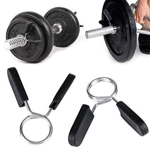 tmtonmoon 4Pcs Collares De Resorte con Mancuernas Abrazaderas con Barra de Mancuernas para Barra De Pesas con Mancuernas Gimnasio Entrenamiento FíSico Bloqueo De Mancuernas(28mm)