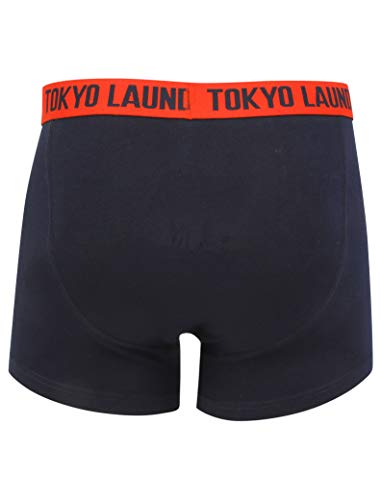 Tokyo Laundry - Bóxer para hombre, diseño de rayas Rojo Mission - Red S