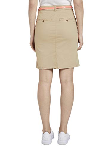 Tom Tailor Chino Falda, 22201/Caramelo De Crema, 44 para Mujer