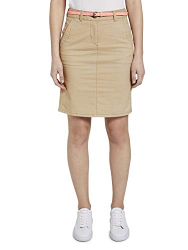 Tom Tailor Chino Falda, 22201/Caramelo De Crema, 44 para Mujer